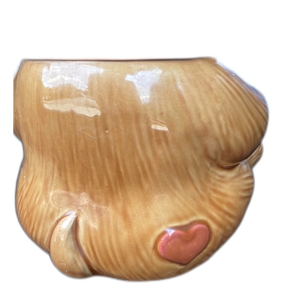 Vintage Brown Bear with Heart on Bottom Cookie Jar - Picture 5 of 7